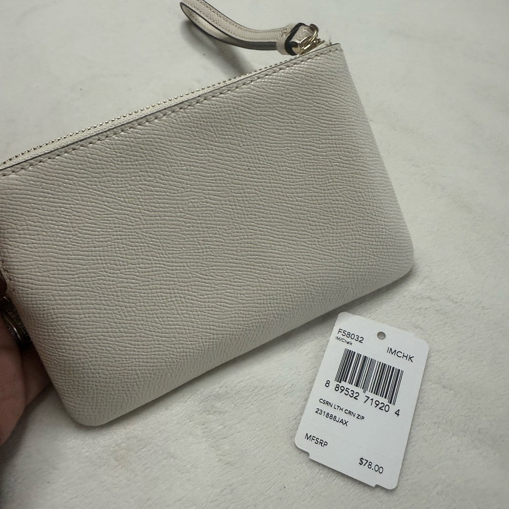 Coach Ivory Leather Wristlet - Picture 3 of 8